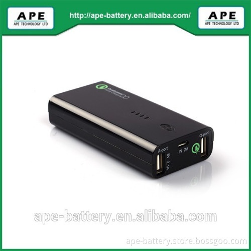 Built-in Qualcomm quick charger 2.0 system Mobile power protable